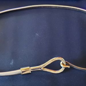 Slightly Worn Chico's Gold Skinny Belt